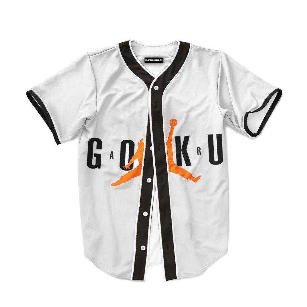 07 Goku Jordan Jump Man Dragon Ball Cool Baseball Jersey Goku - Anime Jersey Shop