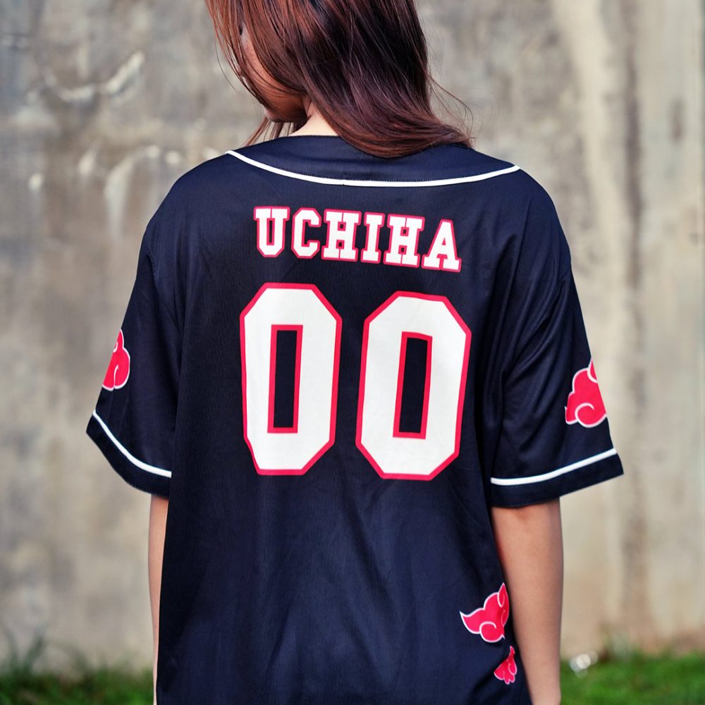 Akatsuki Uchiha Naruto Baseball Jersey Back 1 - Anime Jersey Shop