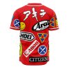 Akira Full Decals AOP Baseball Jersey BACK Mockup - Anime Jersey Shop