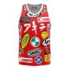 Akira Full Decals Basketball Jersey Tank Top FRONT Mockup - Anime Jersey Shop