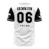 Arrancars Grimmjow Bleach AOP Baseball Jersey AOP Baseball Jersey BACK Mockup - Anime Jersey Shop