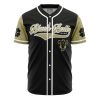Asta Black Bulls Black Clover AOP Baseball Jersey AOP Baseball Jersey FRONT Mockup - Anime Jersey Shop