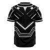 Black Panther Cosplay Marvel AOP Baseball Jersey BACK Mockup - Anime Jersey Shop