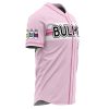 Bulma Pink DBZ AOP Baseball Jersey SIDE Mockup - Anime Jersey Shop