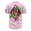 Bulma Pink DBZ AOP Baseball Jersey AOP Baseball Jersey BACK Mockup - Anime Jersey Shop