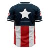 Captain America Marvel AOP Baseball Jersey BACK Mockup - Anime Jersey Shop