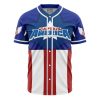 Captain America Marvel AOP Baseball Jersey FRONT Mockup 1 - Anime Jersey Shop