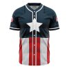 Captain America Marvel AOP Baseball Jersey FRONT Mockup - Anime Jersey Shop