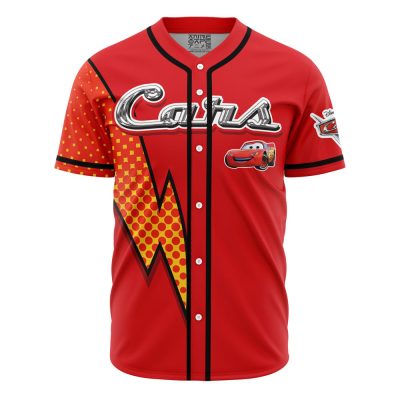 Cars V2 Disney AOP Baseball Jersey FRONT Mockup - Anime Jersey Shop