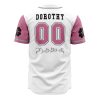 Coral Peacocks BC AOP Baseball Jersey AOP Baseball Jersey BACK Mockup - Anime Jersey Shop