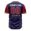 Crimson Lions BC AOP Baseball Jersey AOP Baseball Jersey BACK Mockup - Anime Jersey Shop
