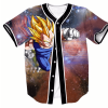 DBZ Super Saiyan Vegeta Space Galaxy Streetwear Hip Hop 3D Baseball Jersey - Anime Jersey Shop