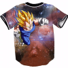 DBZ Super Saiyan Vegeta Space Galaxy Streetwear Hip Hop 3D Baseball Jersey 2 - Anime Jersey Shop