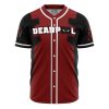 Deadpool Marvel AOP Baseball Jersey FRONT Mockup 1 - Anime Jersey Shop