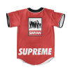 Dragon Ball Z Dream Team Supreme Red Baseball Jersey Back - Anime Jersey Shop