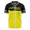 Edgerunners V2 Cyberpunk 2077 AOP Baseball Jersey FRONT Mockup - Anime Jersey Shop