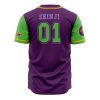 Eva 01 NERV Evangelion AOP Baseball Jersey BACK Mockup - Anime Jersey Shop