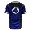 Fantastic Four Marvel AOP Baseball Jersey BACK Mockup - Anime Jersey Shop