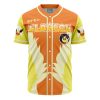Flareon Pokemon AOP Baseball Jersey AOP Baseball Jersey FRONT Mockup 1 - Anime Jersey Shop