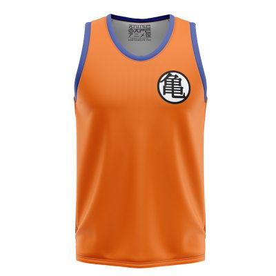 Goku Dragon Ball Z Basketball Jersey Tank Top FRONT Mockup Updated - Anime Jersey Shop