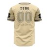 Golden Dawn BC AOP Baseball Jersey AOP Baseball Jersey BACK Mockup - Anime Jersey Shop