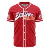 Golden Wind Squad JBA AOP Baseball Jersey FRONT Mockup - Anime Jersey Shop