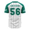 Goro Shigeno Major AOP Baseball Jersey BACK Mockup - Anime Jersey Shop