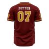 Gryffindor House Harry Potter AOP Baseball Jersey AOP Baseball Jersey BACK Mockup - Anime Jersey Shop
