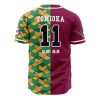 Hashira Demon Slayer AOP Baseball Jersey AOP Baseball Jersey BACK Mockup - Anime Jersey Shop