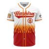 Hashira Kyojuro Rengoku DS AOP Baseball Jersey AOP Baseball Jersey FRONT Mockup - Anime Jersey Shop