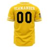 Hufflepuff Badgers House Harry Potter AOP Baseball Jersey AOP Baseball Jersey BACK Mockup - Anime Jersey Shop