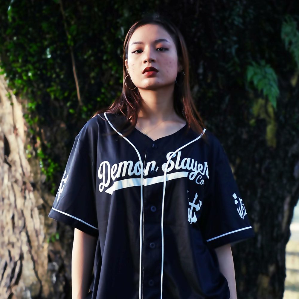 Kamado Demon Slayer Corps Baseball Jersey Front 1 - Anime Jersey Shop