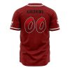 Kirishima Red Riot MHA AOP Baseball Jersey BACK Mockup - Anime Jersey Shop