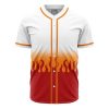 Kyojuro Rengoku DS AOP Baseball Jersey FRONT Mockup - Anime Jersey Shop