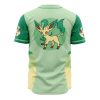 Leafeon Pokemon AOP Baseball Jersey AOP Baseball Jersey BACK Mockup - Anime Jersey Shop