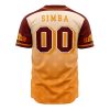 Lion King Disney AOP Baseball Jersey BACK Mockup - Anime Jersey Shop