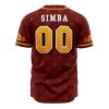 Lion King V2 Disney AOP Baseball Jersey BACK Mockup - Anime Jersey Shop
