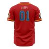 Luffy One Piece AOP Baseball Jersey BACK Mockup - Anime Jersey Shop