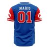 Mario SMB AOP Baseball Jersey BACK Mockup - Anime Jersey Shop