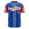 Mario SMB AOP Baseball Jersey FRONT Mockup - Anime Jersey Shop