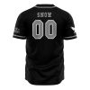 Nights Watch Snow GOT AOP Baseball Jersey AOP Baseball Jersey BACK Mockup - Anime Jersey Shop