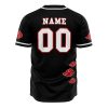 Personalized Akatsuki Baseball Jersey back mockup - Anime Jersey Shop
