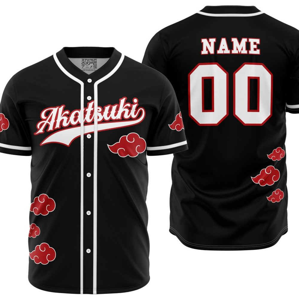 Personalized Akatsuki Baseball Jersey mockup - Anime Jersey Shop