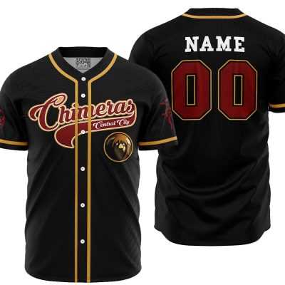Personalized Central City Chimeras AOP Baseball Jersey MAIN Mockup - Anime Jersey Shop