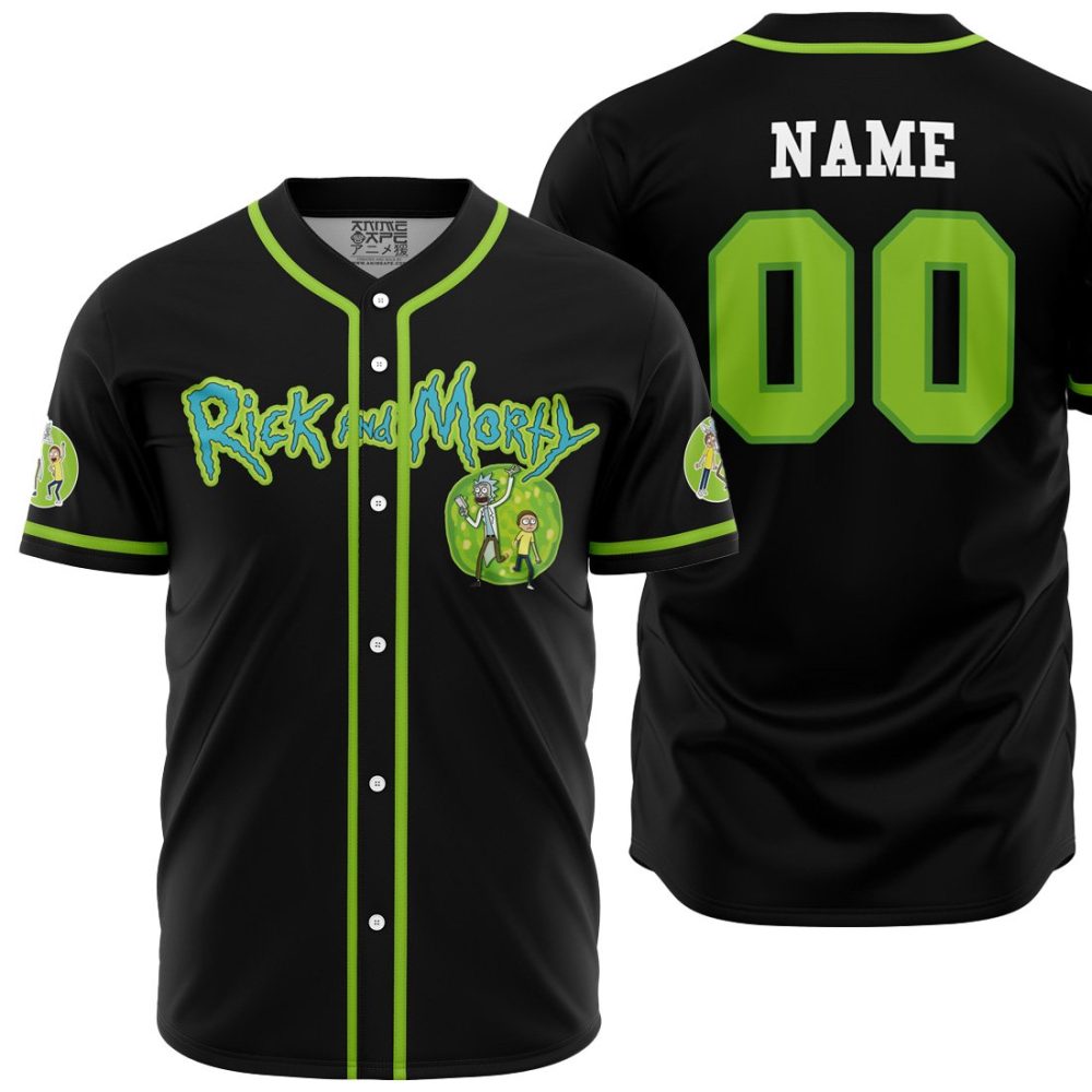 Personalized Cosmic Rick RAM AOP Baseball Jersey MAIN Mockup - Anime Jersey Shop