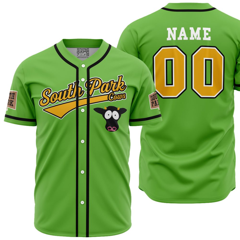 Personalized Cows SP AOP Baseball Jersey MAIN Mockup - Anime Jersey Shop