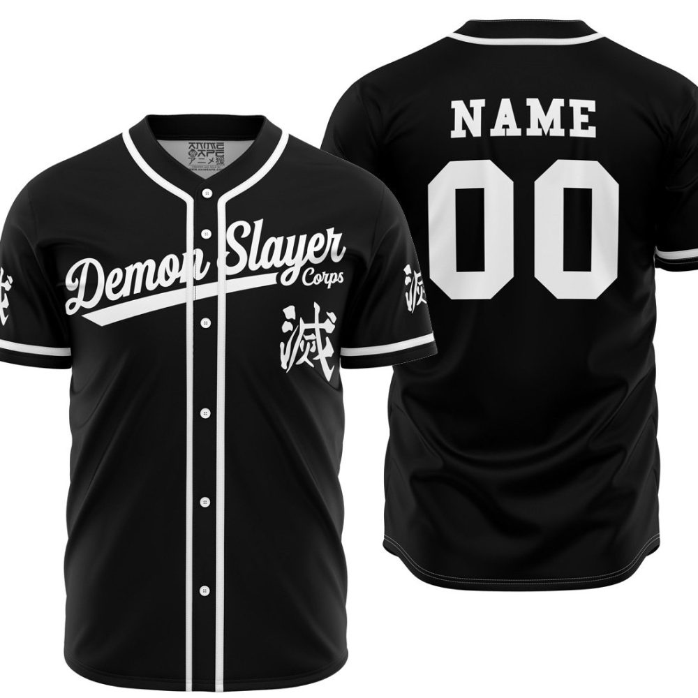 Personalized Demon Slayer Corps Baseball Jersey Main Image - Anime Jersey Shop