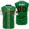 Personalized Dragonzords Green PR AOP Baseball Jersey MAIN Mockup - Anime Jersey Shop