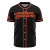 Personalized Dungeons Dragons AOP Baseball Jersey FRONT Mockup - Anime Jersey Shop
