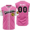 Personalized Pterodactyls Pink PR AOP Baseball Jersey MAIN Mockup 1 - Anime Jersey Shop